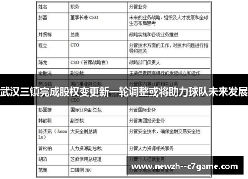武汉三镇完成股权变更新一轮调整或将助力球队未来发展 武汉三镇完成股权变更新一轮调整或将助力球队未来发展